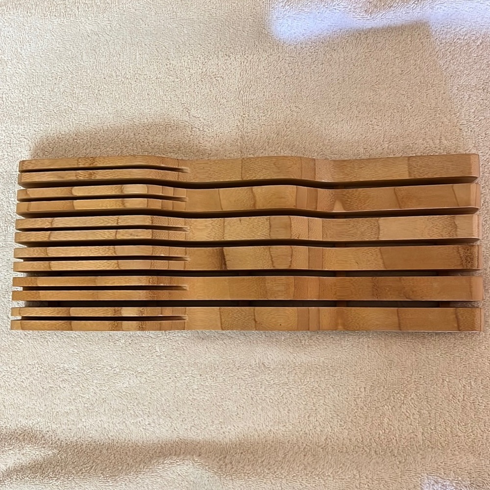 Bamboo knife holder